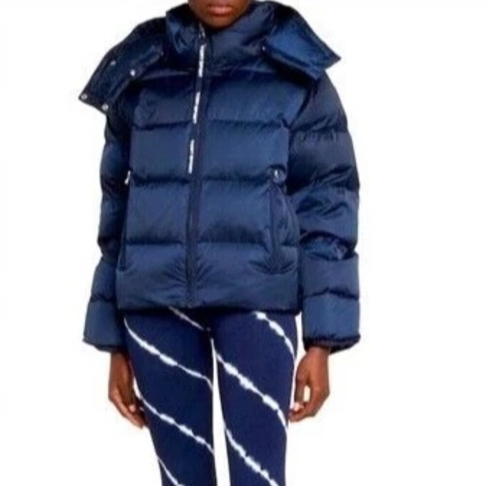 GUC Tory Sport Cropped Performance Satin Down Jacket XS